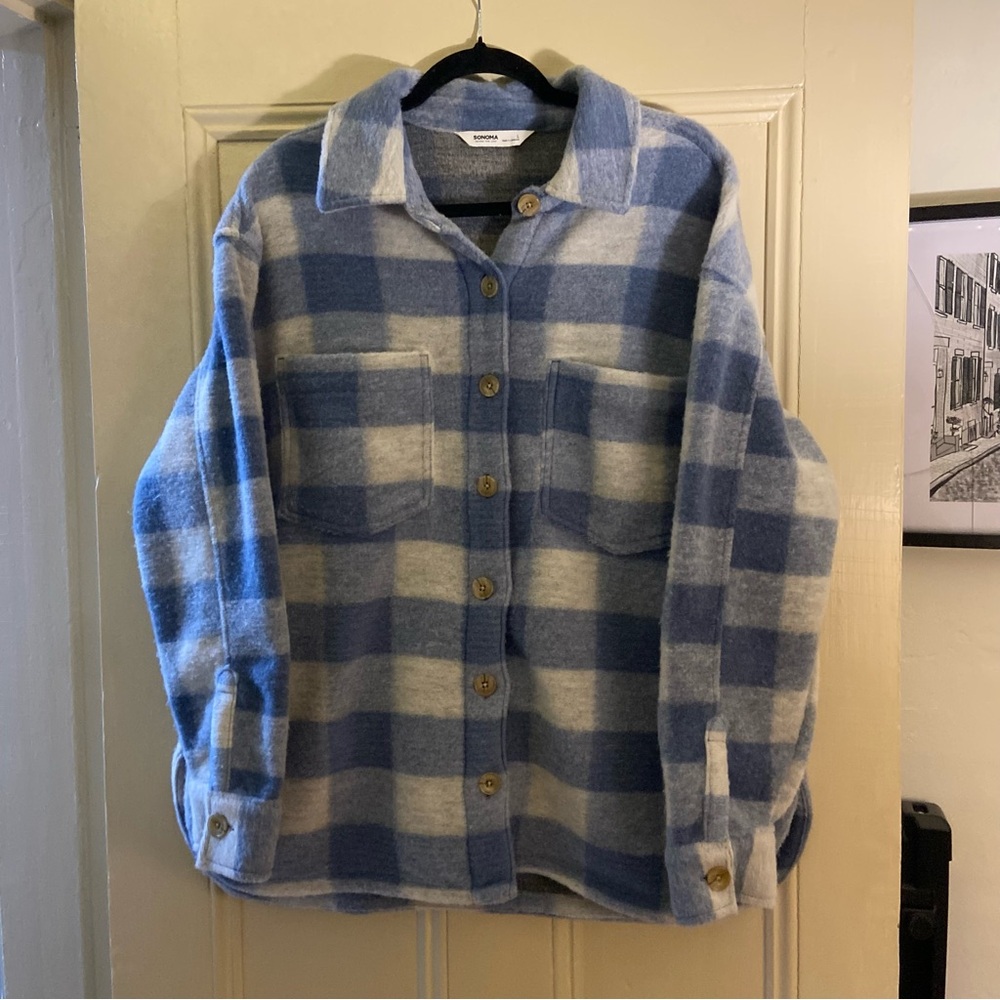 Cozy Oversized Blue Shacket